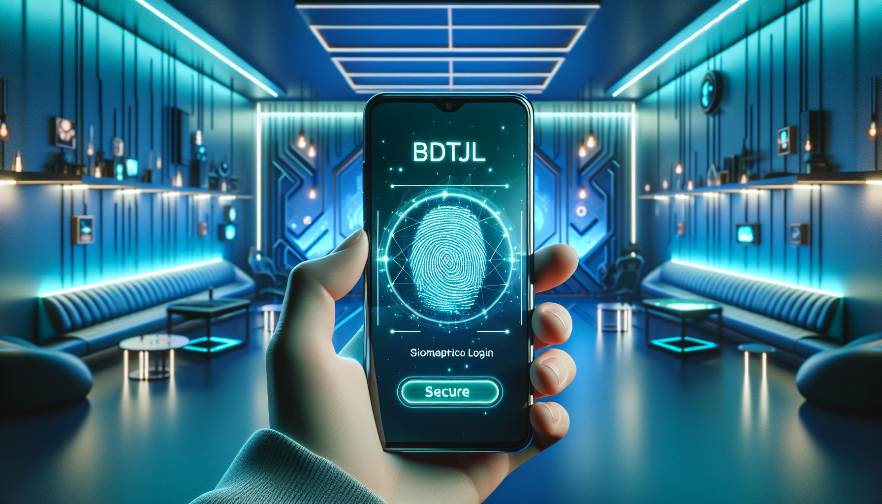 User securely entering the BDTJL account on a smartphone in Bangladesh